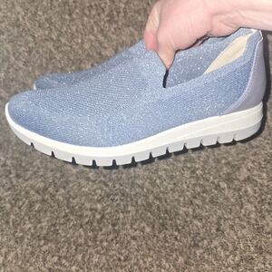 IGI&CO Women's Sparkly Blue Slip-On Shoes
